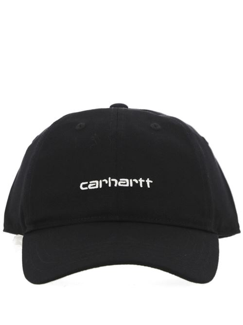 Canvas Script Cap Carhartt WIP | I02887600AXXWHITE/BLACK